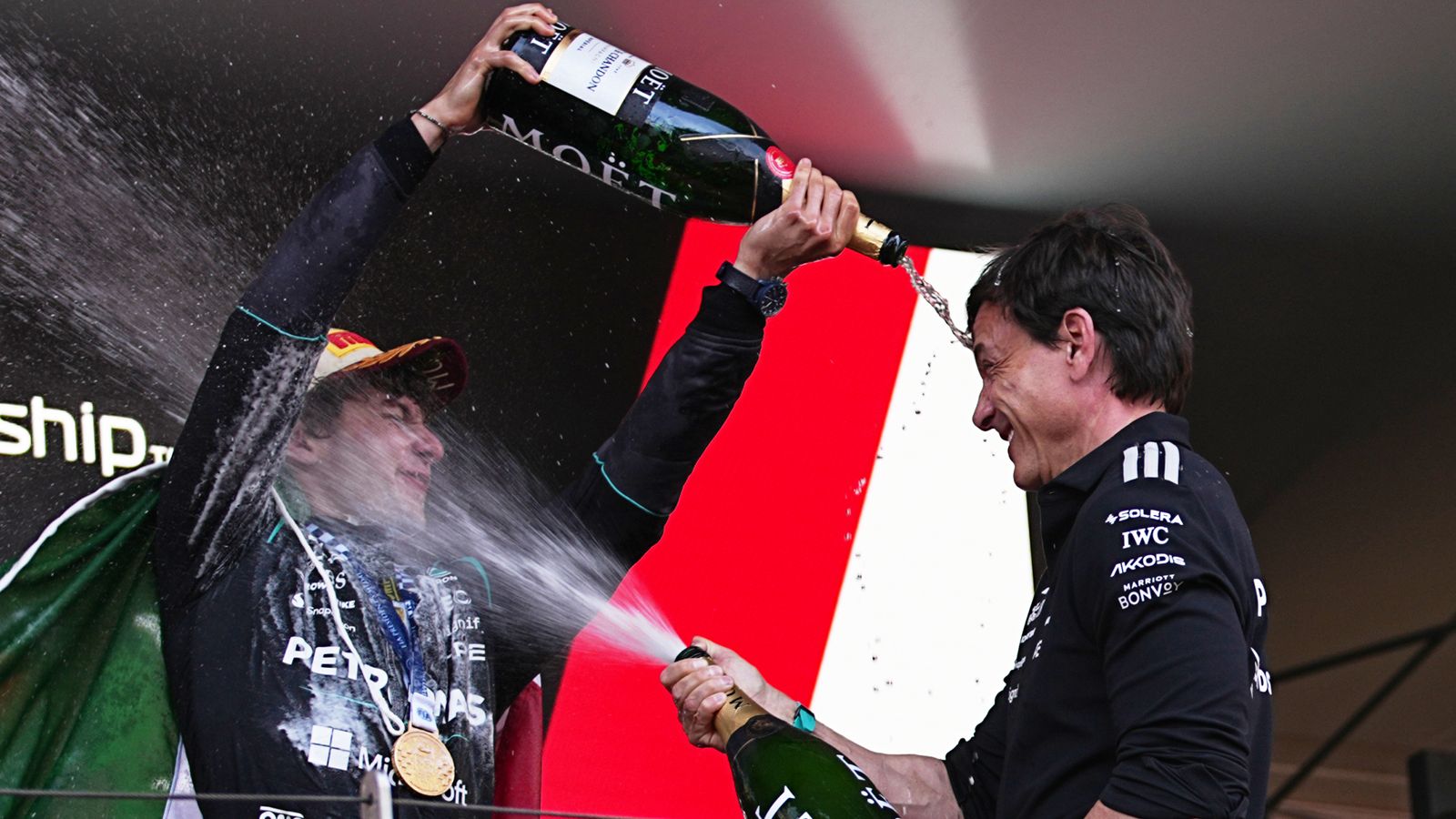 Wolff reveals unease at joining Antonelli on podium amid Russell woe source thumbnail
