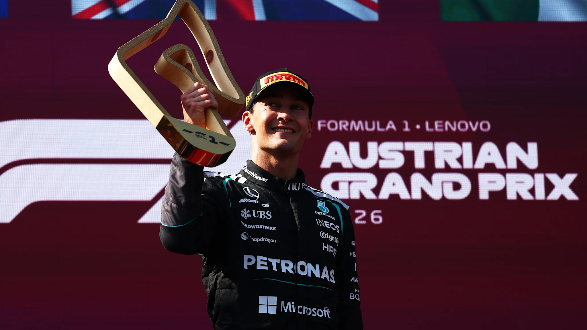 Russell seals thrilling Austria victory from Verstappen thumbnail