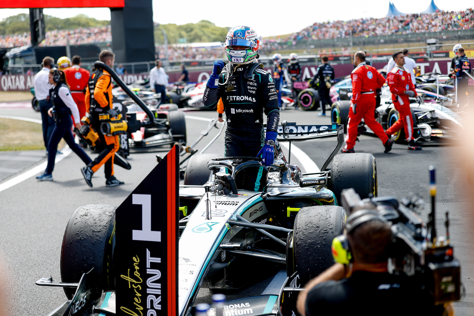 Why Antonelli felt ‘a bit stressed' ahead of Silverstone pole lap thumbnail