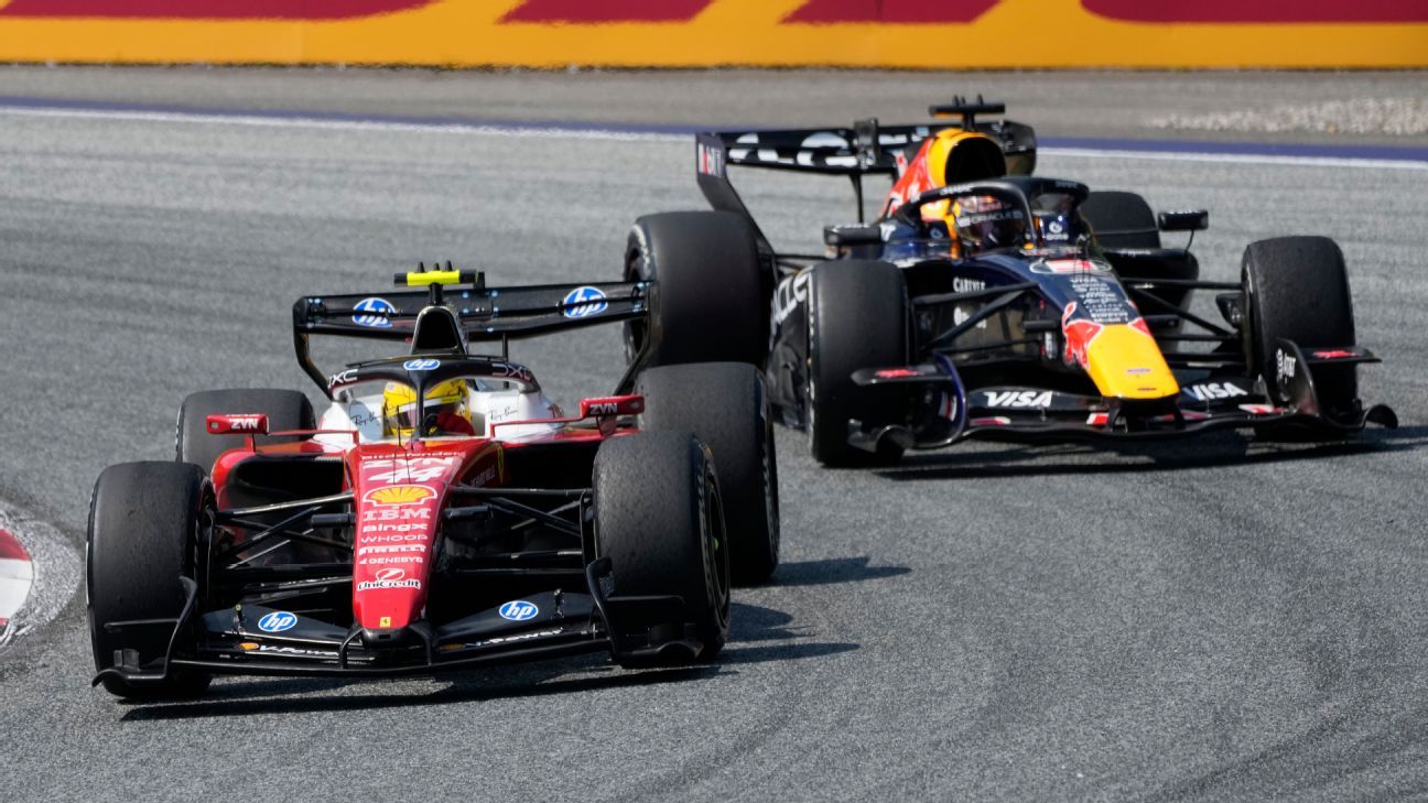 Lewis Hamilton on Max Verstappen Austrian GP battle: 'You don't go around the outside of a champion' thumbnail