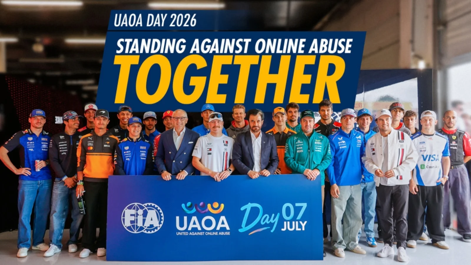 F1 drivers join FIA president in project against online abuse source thumbnail