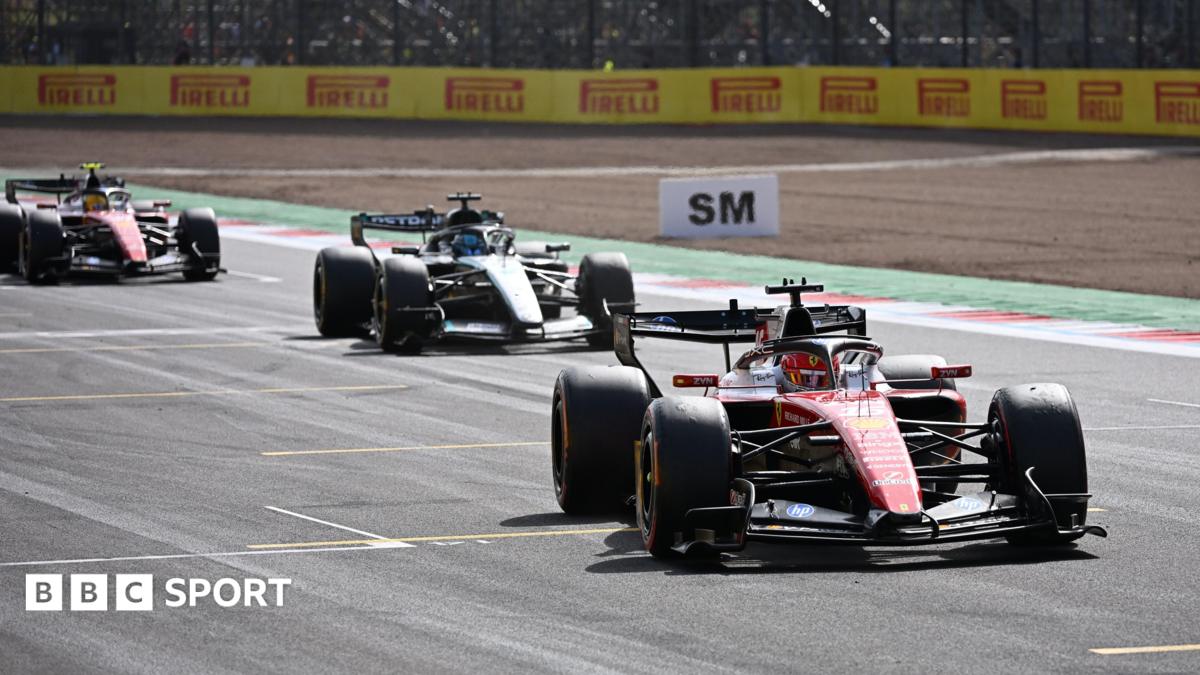 Leclerc wins dramatic race from Russell and Hamilton thumbnail