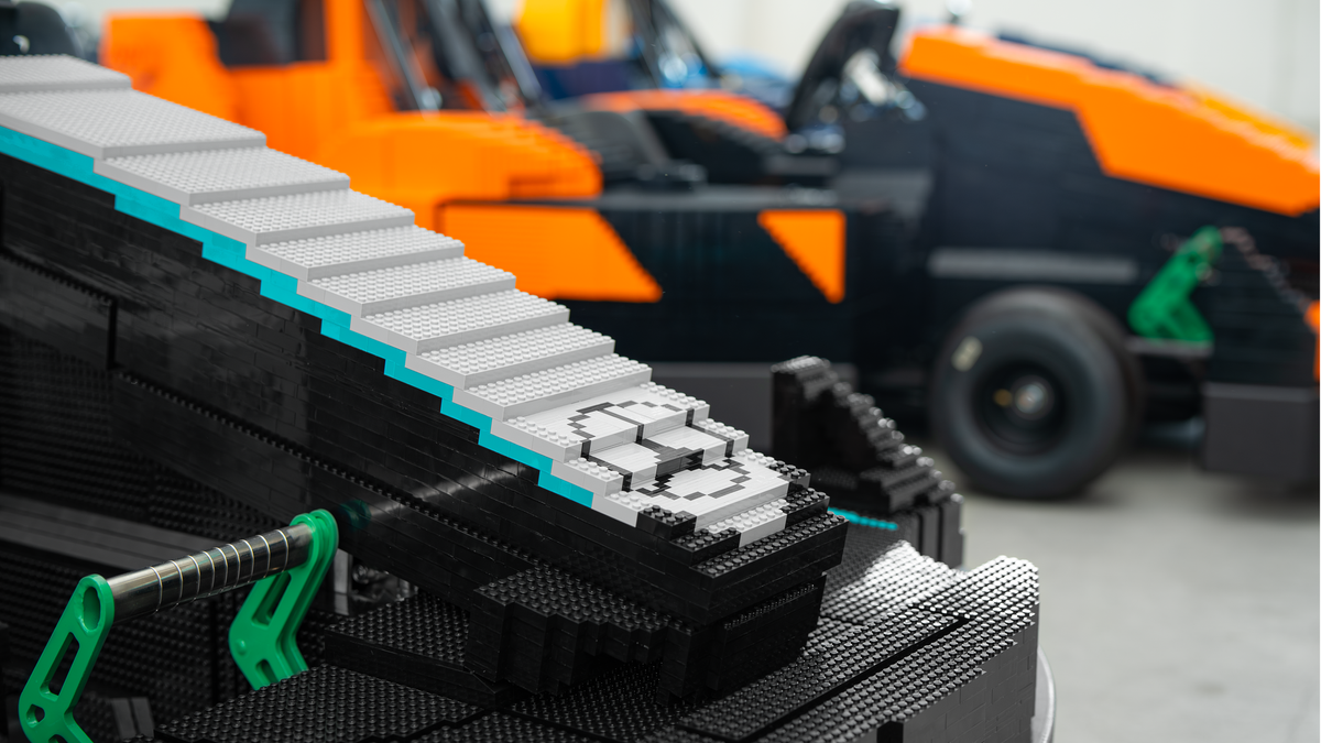 F1's Lego drivers' parade returns at Silverstone with a car for every driver thumbnail