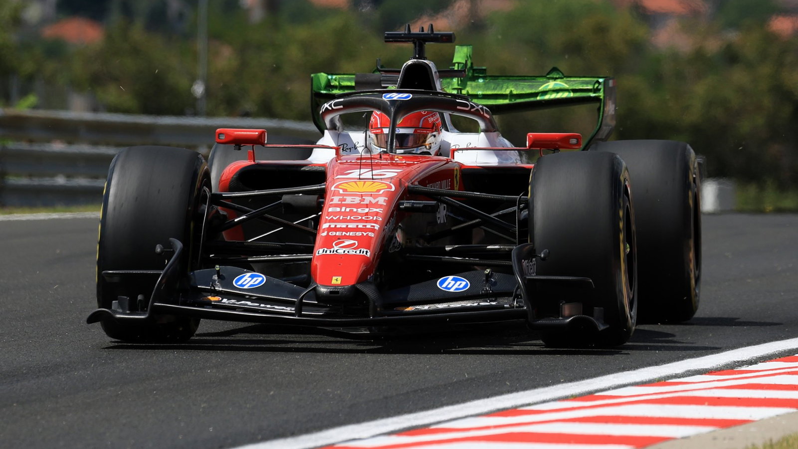 Leclerc tops first practice as new Aston Martin car breaks down thumbnail