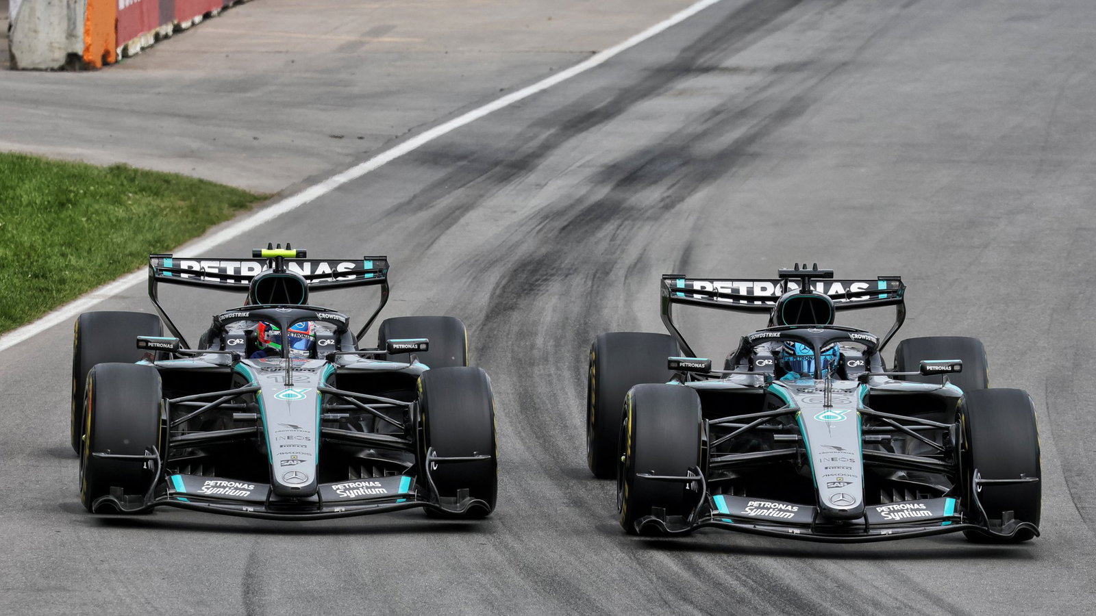 What Mercedes drivers said during meeting after Canada clash revealed thumbnail