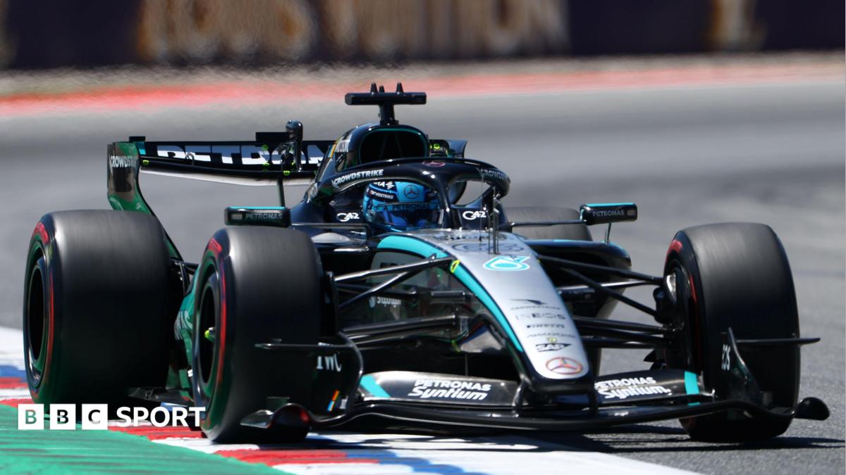 Russell fastest in Barcelona first practice thumbnail