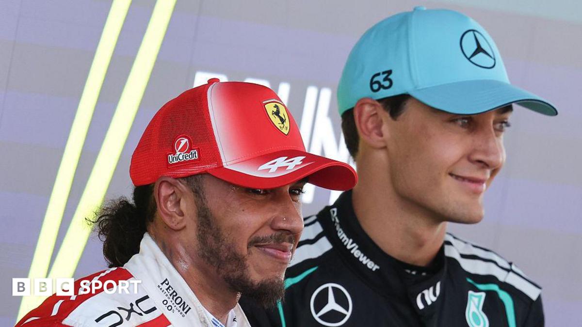 Hamilton & Ferrari huge threat for title - Russell thumbnail