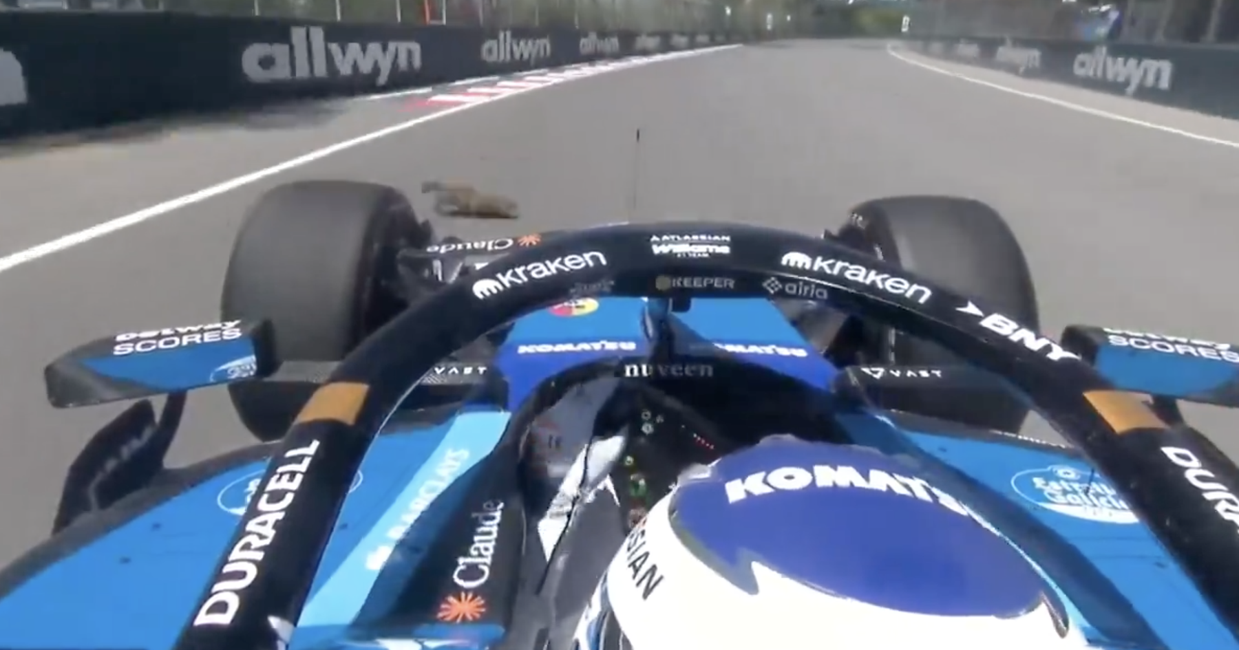 Williams reveal extent of car damage after Alex Albon kills marmot source thumbnail