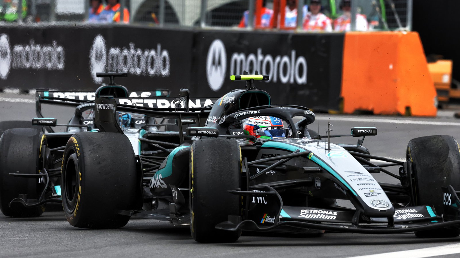 What Mercedes F1 boss Toto Wolff made of Russell-Antonelli contact source thumbnail
