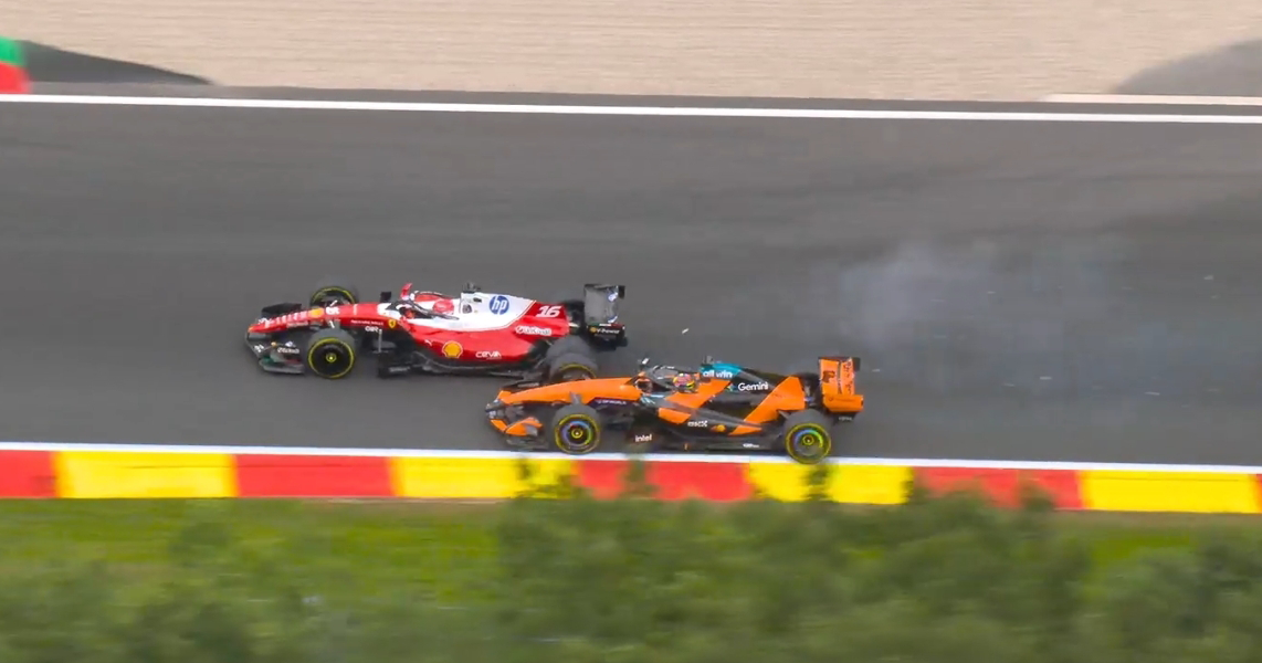 McLaren issue 'very big' crash warning after Oscar Piastri hit by Charles Leclerc source thumbnail