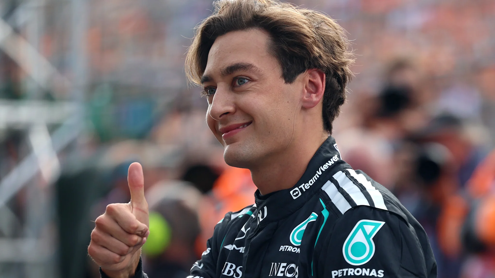Russell charges to Dutch GP Sprint pole ahead of Norris thumbnail
