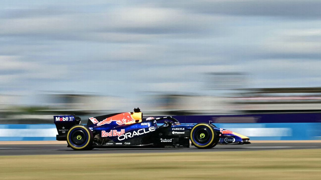 British Grand Prix: Max Verstappen swears repeatedly as Red Bull car spins out of podium place thumbnail