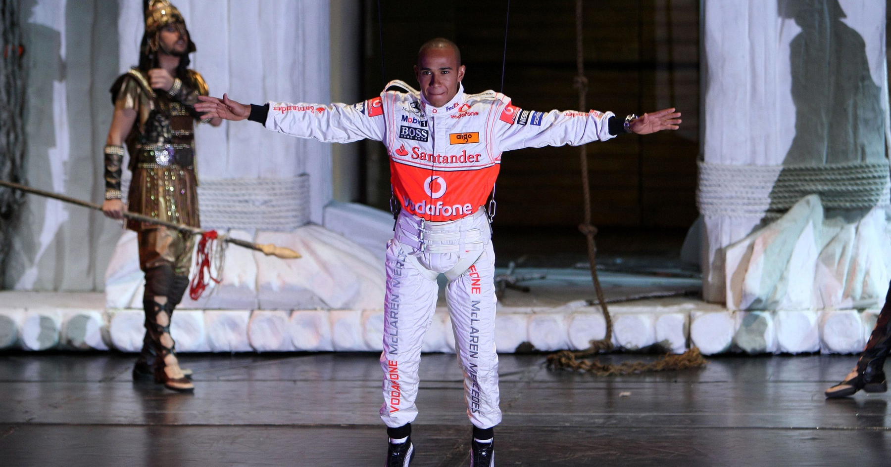 Flying Lewis Hamilton victim of cringe-worthy marketing stunt - On This Day thumbnail