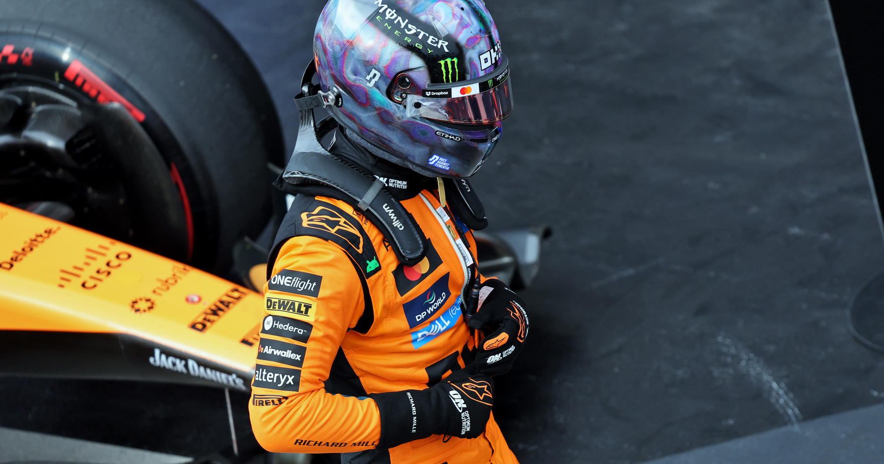 Lando Norris to auction unique helmet for F1 icon's charity source thumbnail