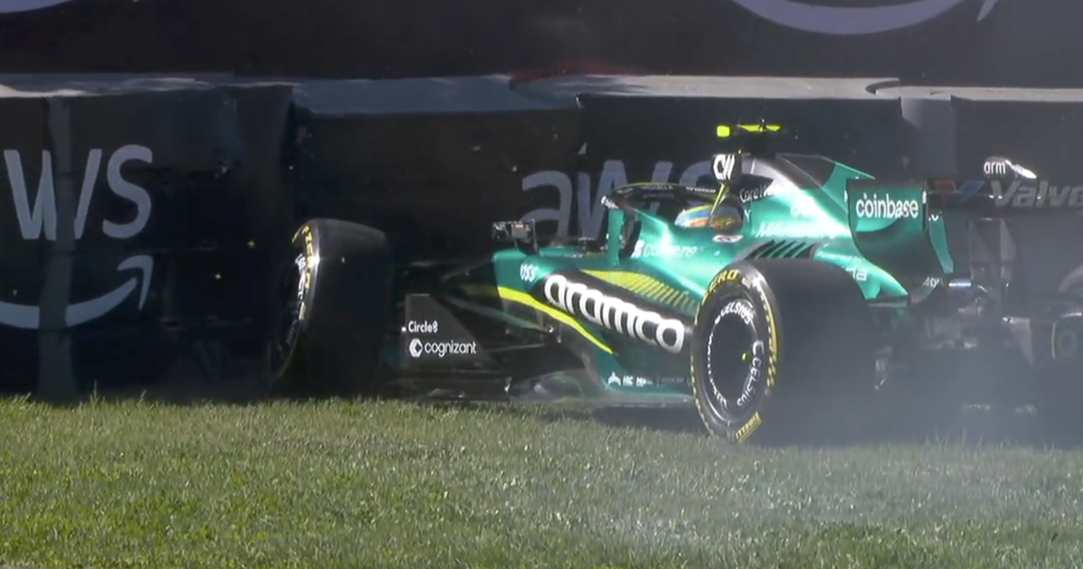 Fernando Alonso crash sparks Canadian GP sprint qualifying red flag thumbnail