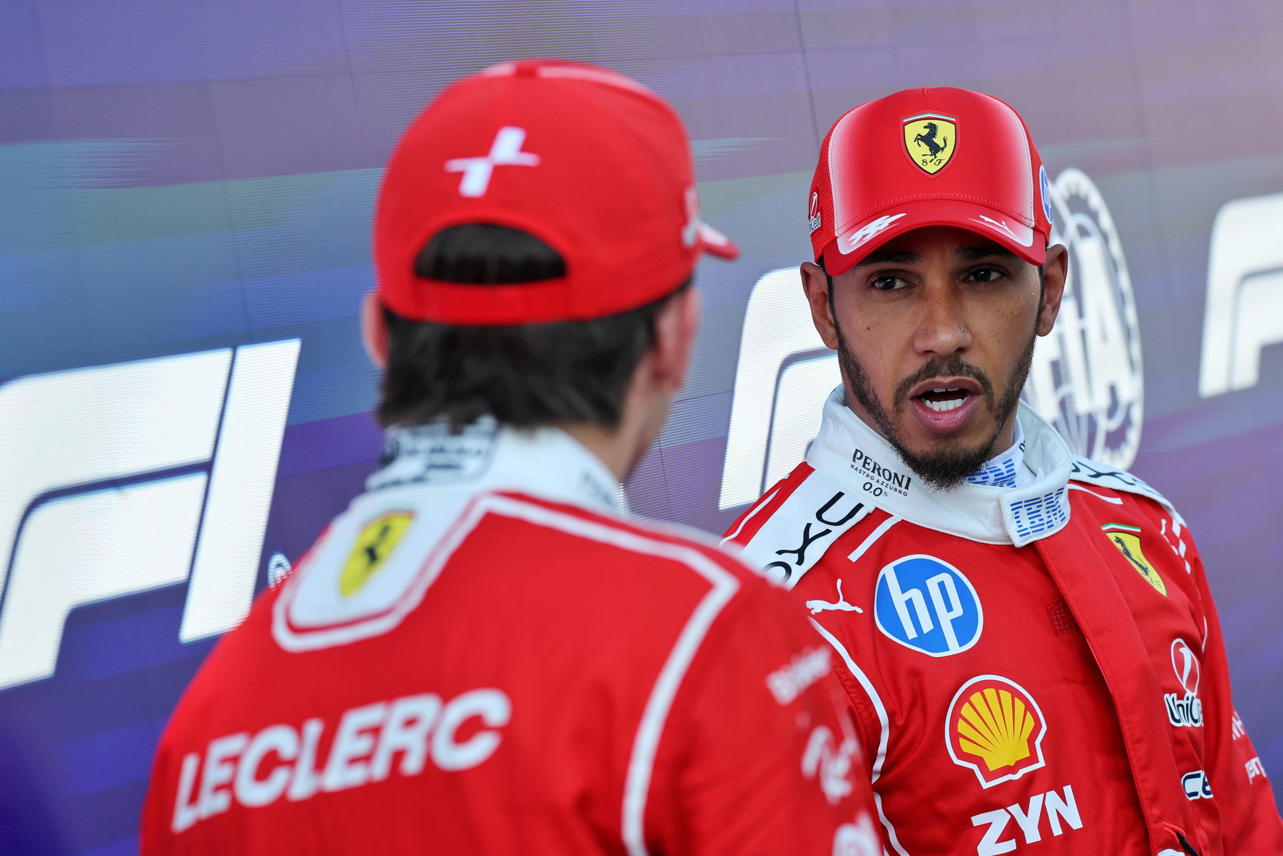 Hamilton hopes Ferrari can ambush Russell into Turn 1 in Austria thumbnail