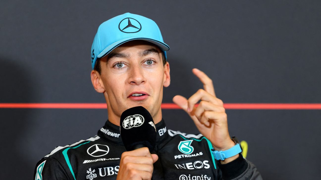 George Russell settles 'just drive' qualifying radio message from Mercedes boss Toto Wolff source thumbnail