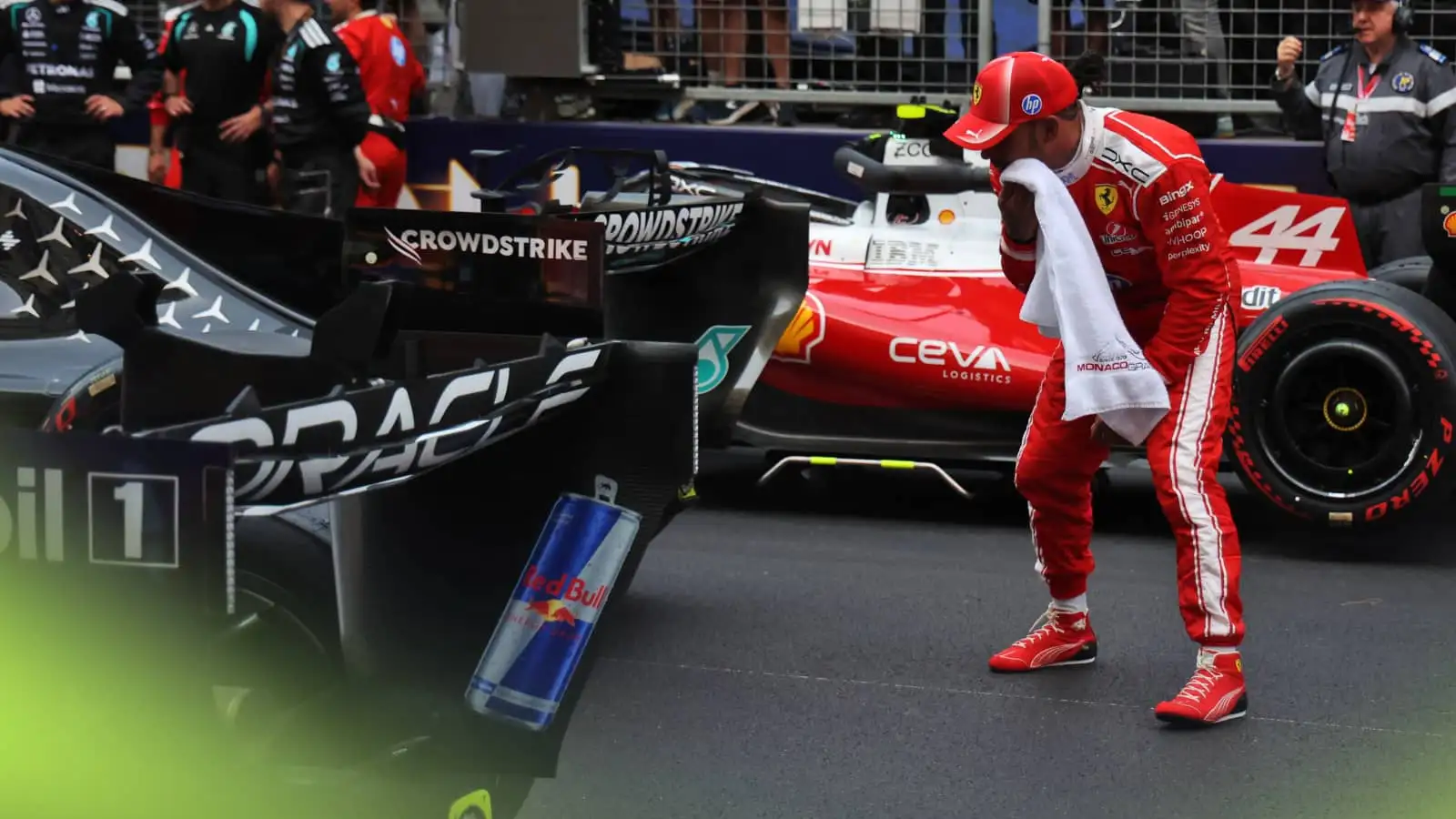 Lewis Hamilton caught inspecting Mercedes W17 at Monaco Grand Prix source thumbnail