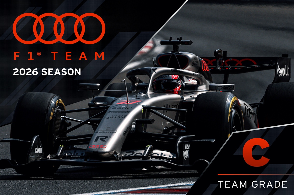 F1 2026 mid-season grades: Audi gets off to solid start on works debut thumbnail