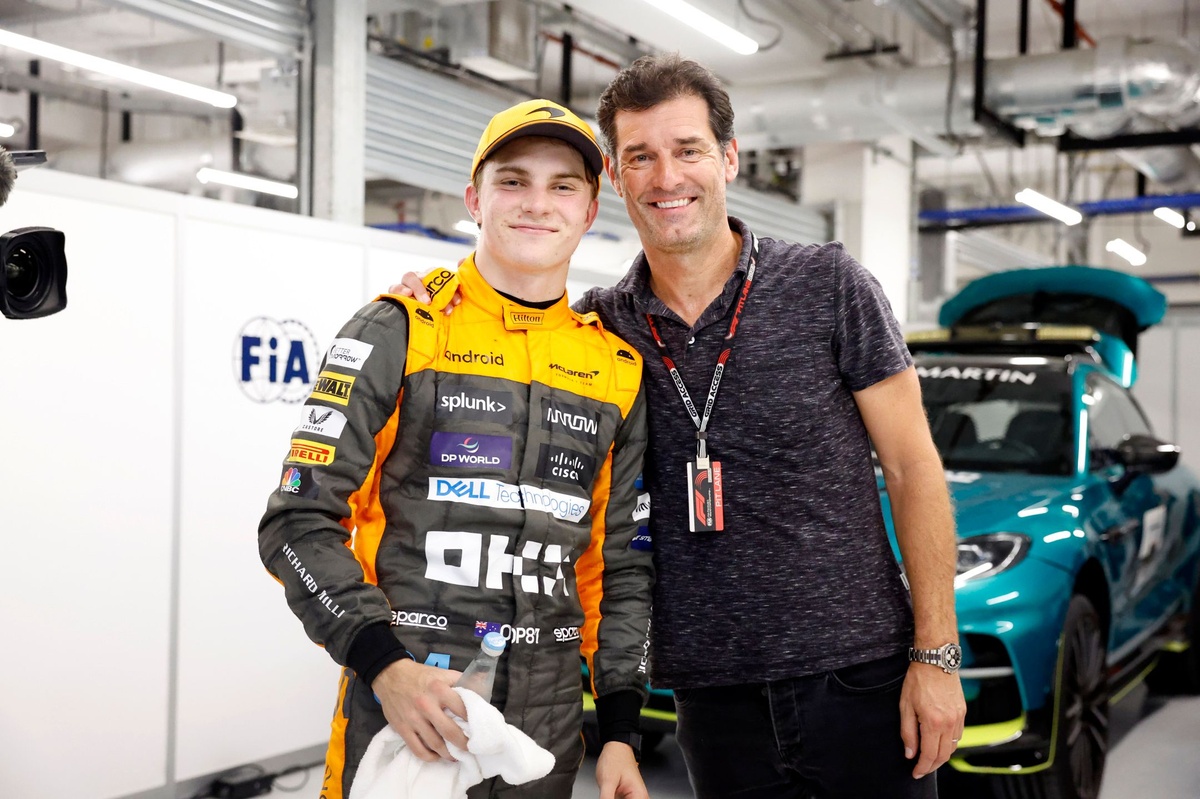 Oscar Piastri shares how relationship with Mark Webber has evolved since F1 debut source thumbnail