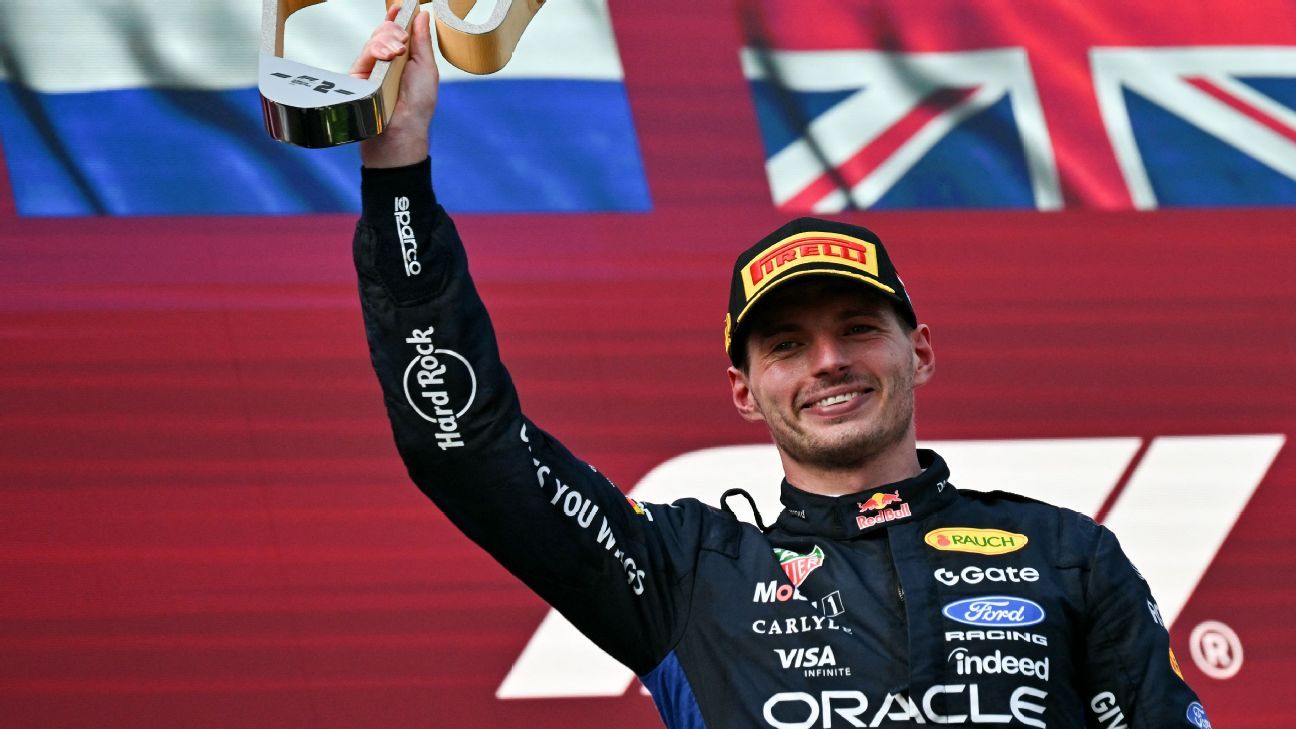 McLaren boss Zak Brown not ruling out Max Verstappen move with bizarre 'banana peel' reference thumbnail