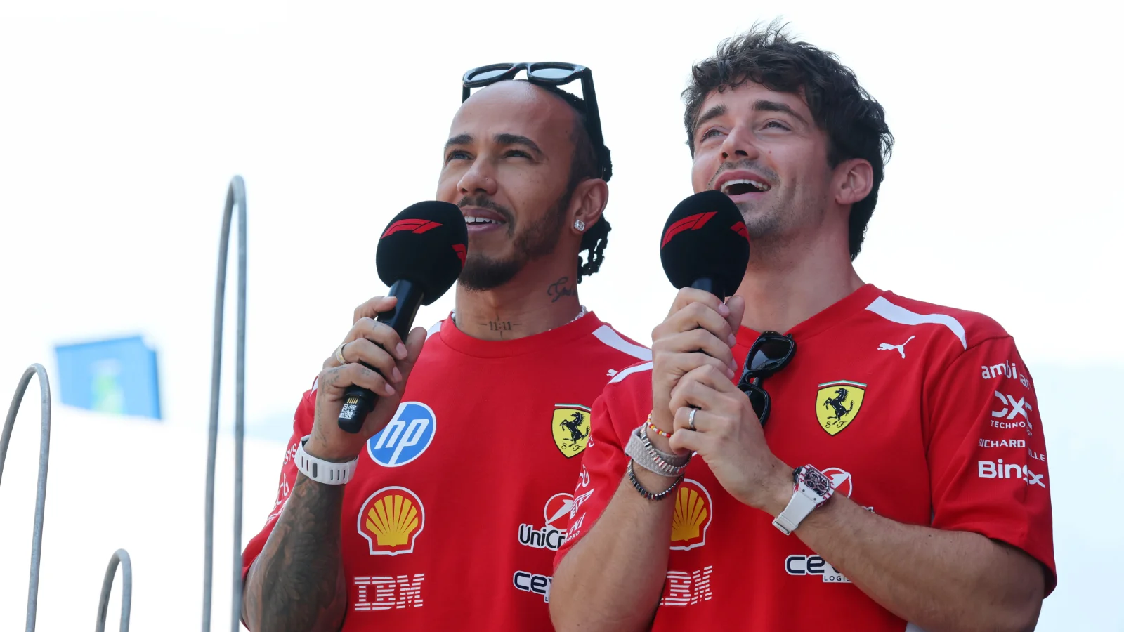 Lewis Hamilton Austrian GP joke reveals Ferrari difference with Charles Leclerc thumbnail