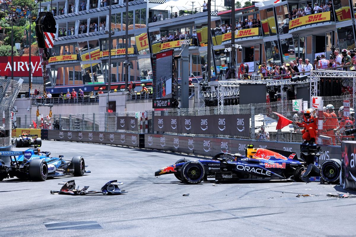 Big Hadjar crash as Ferrari leads Monaco GP practice thumbnail