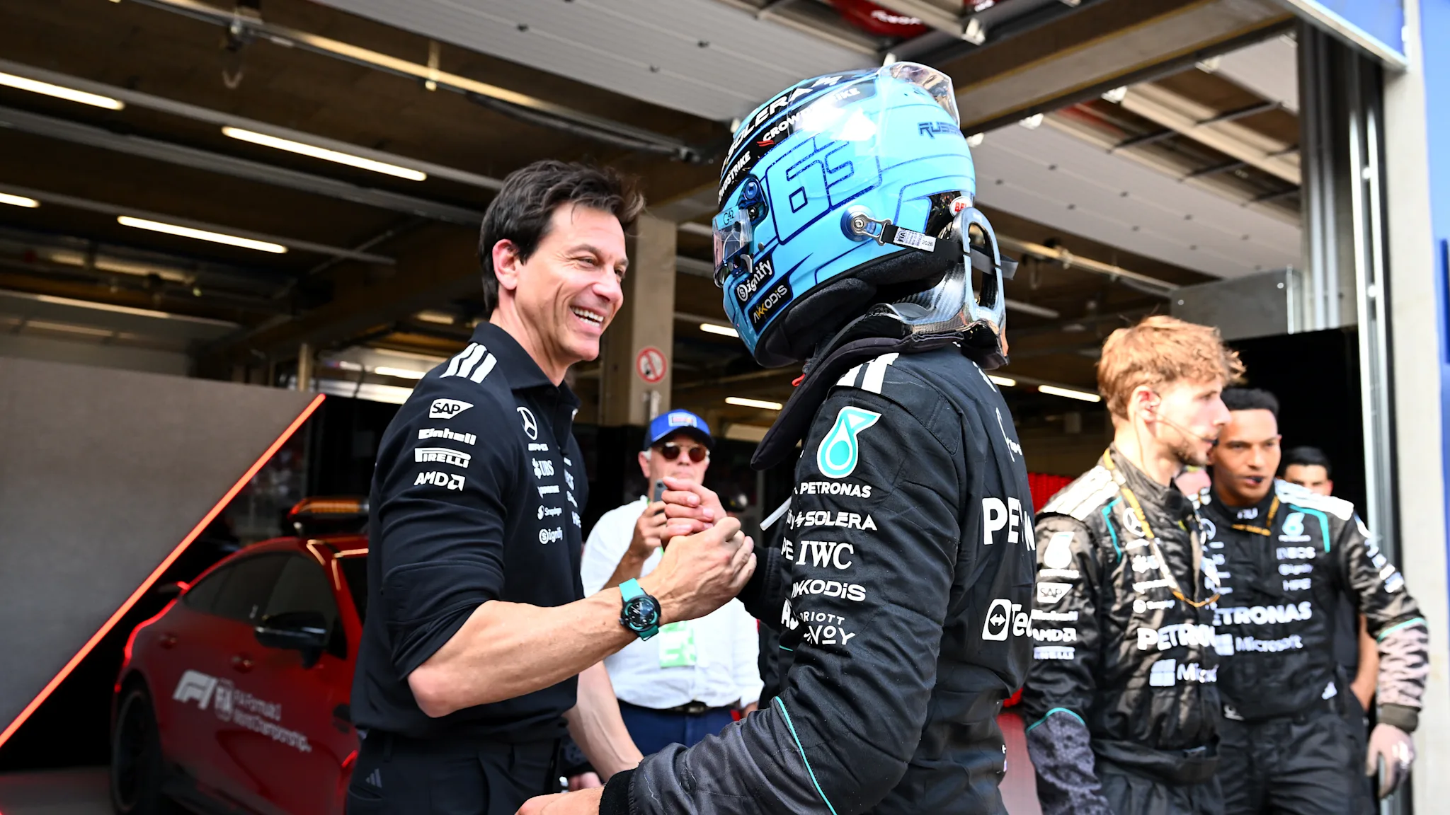 Wolff reviews Russell and Mercedes' Austria ‘bounce back’ source thumbnail
