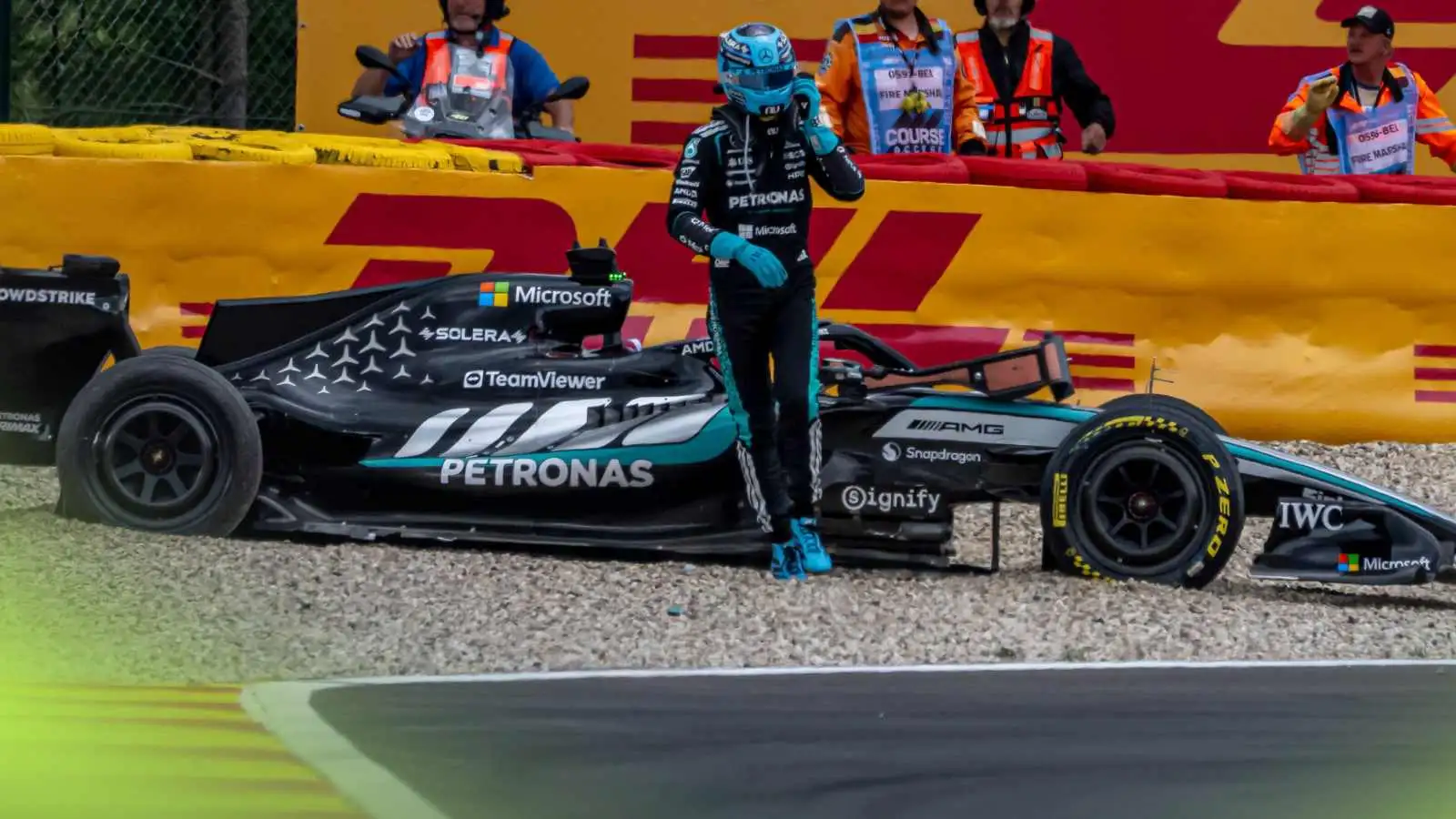 Mercedes confirms initial George Russell findings after Belgian GP investigation thumbnail