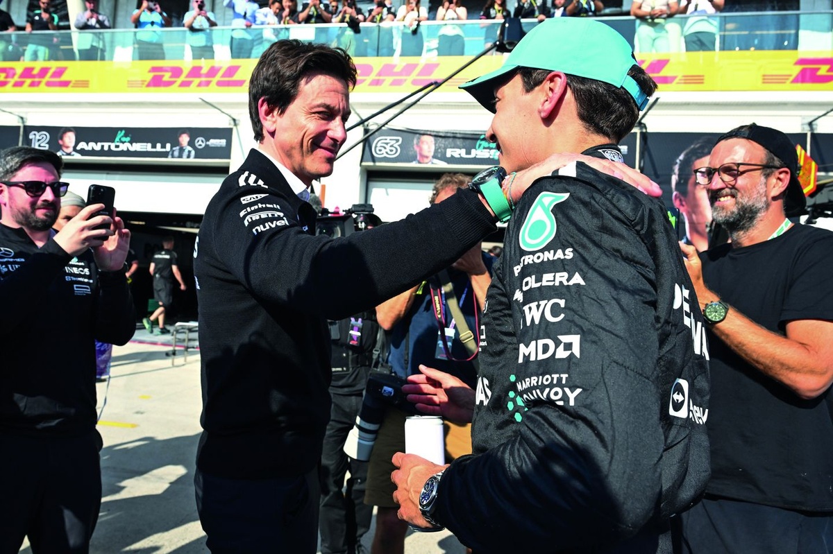 George Russell opens up on close Toto Wolff bond amid Mercedes F1 title fight source thumbnail