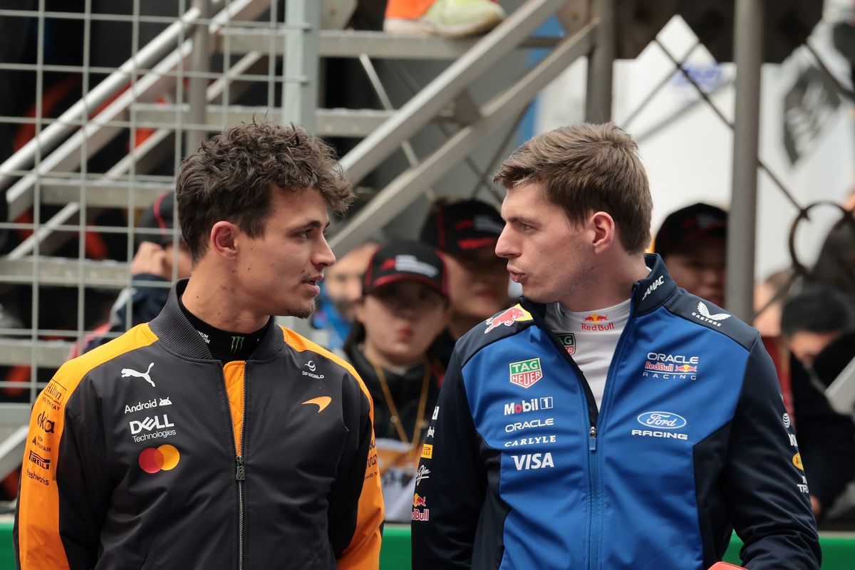 Norris's reaction to Verstappen's McLaren links source thumbnail