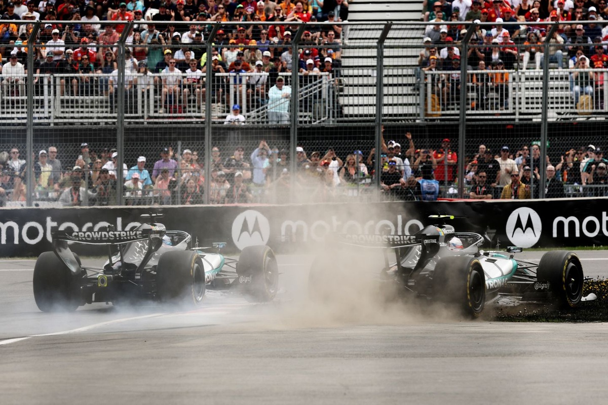 Kimi Antonelli and George Russell had "good discussion" on Canada sprint race clash source thumbnail
