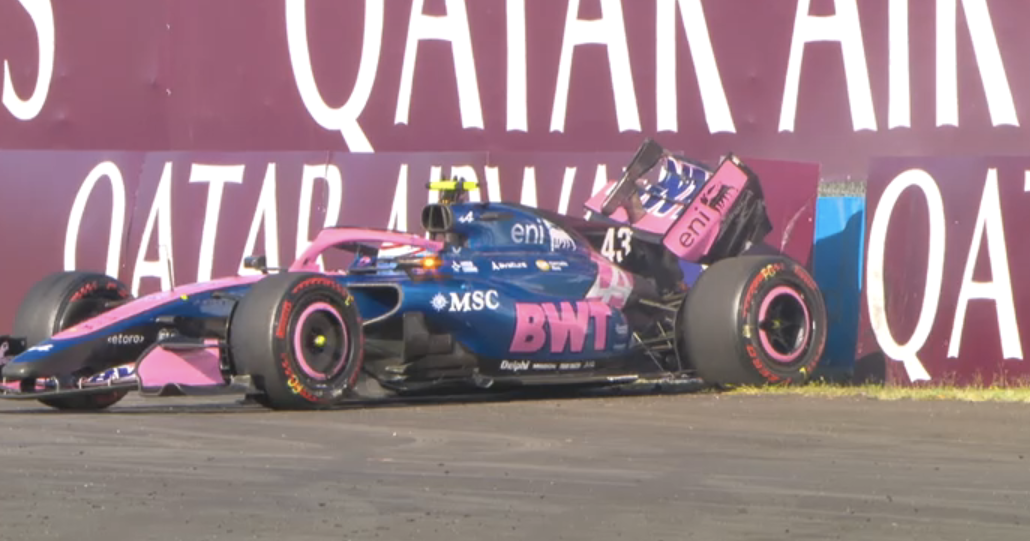 Franco Colapinto suffers heavy shunt to trigger FP2 red flag thumbnail