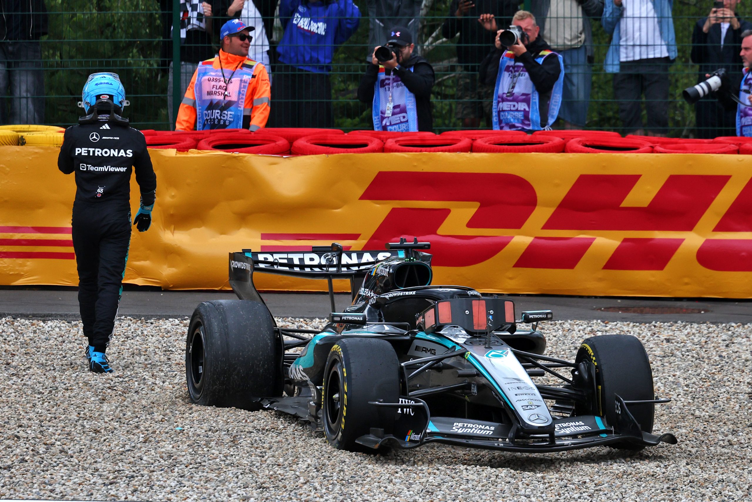 Russell ‘angry' at Mercedes as dead battery leads to Spa disaster thumbnail