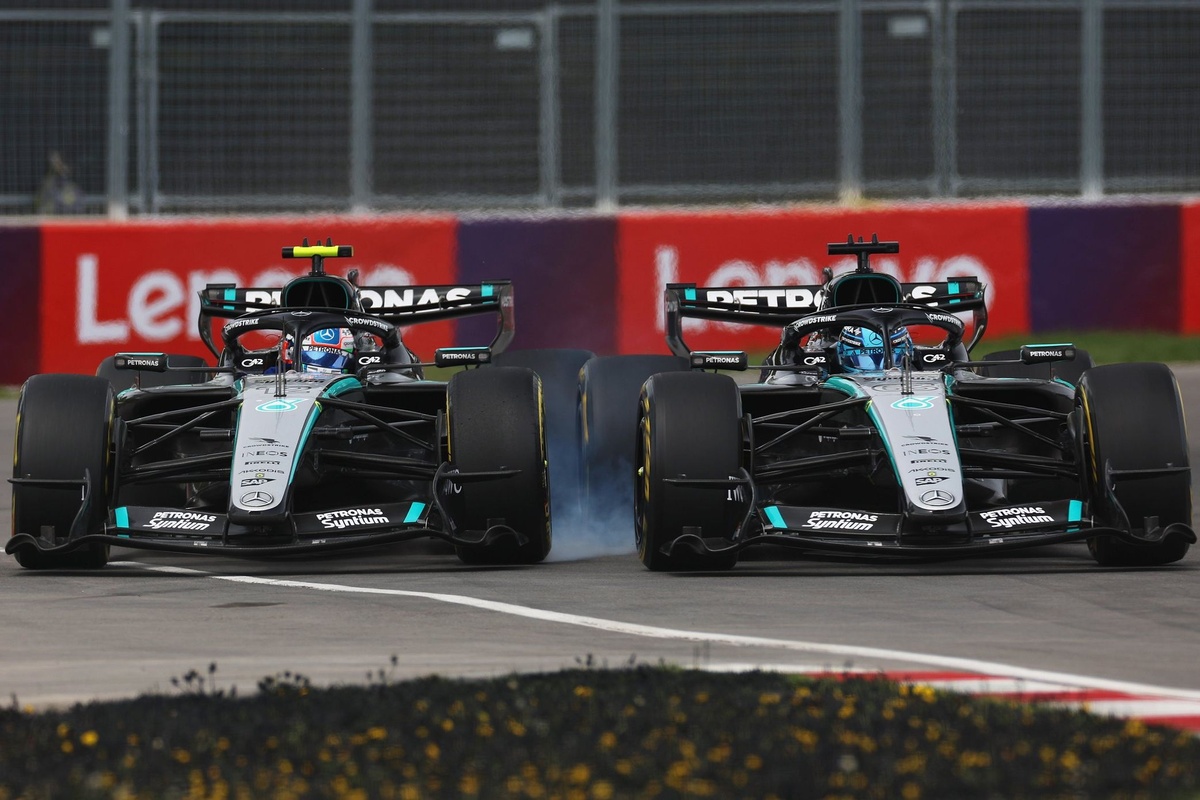 Annoyed Kimi Antonelli demands "clarity" over robust George Russell defence in Canada F1 sprint thumbnail