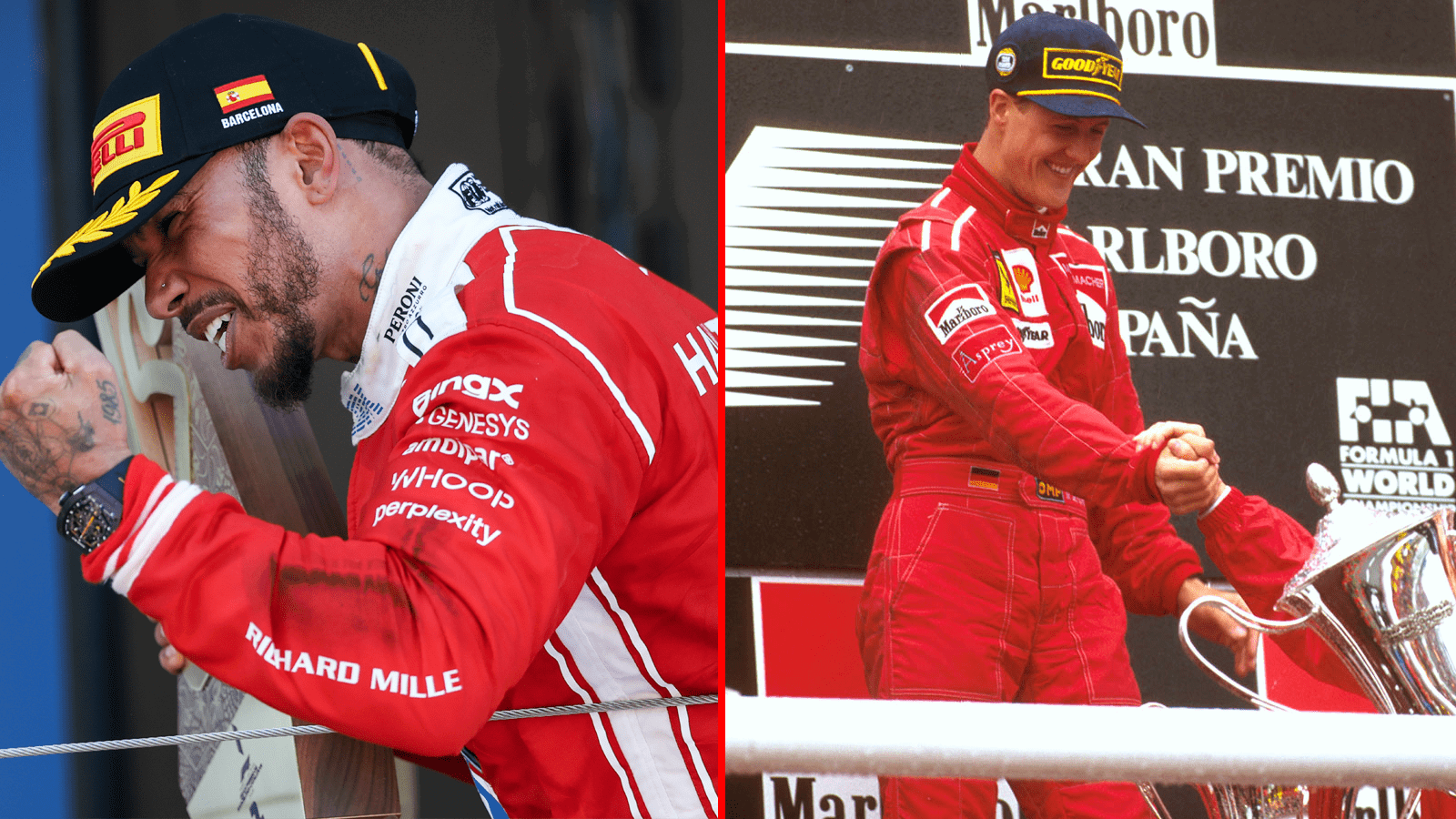 Hamilton mirrors Schumacher with Ferrari first - is this just the start? thumbnail