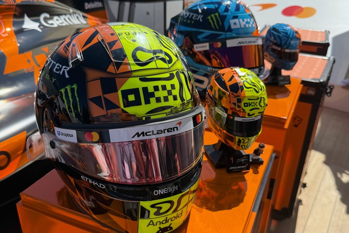Norris and Piastri to race their own Lego helmet designs thumbnail