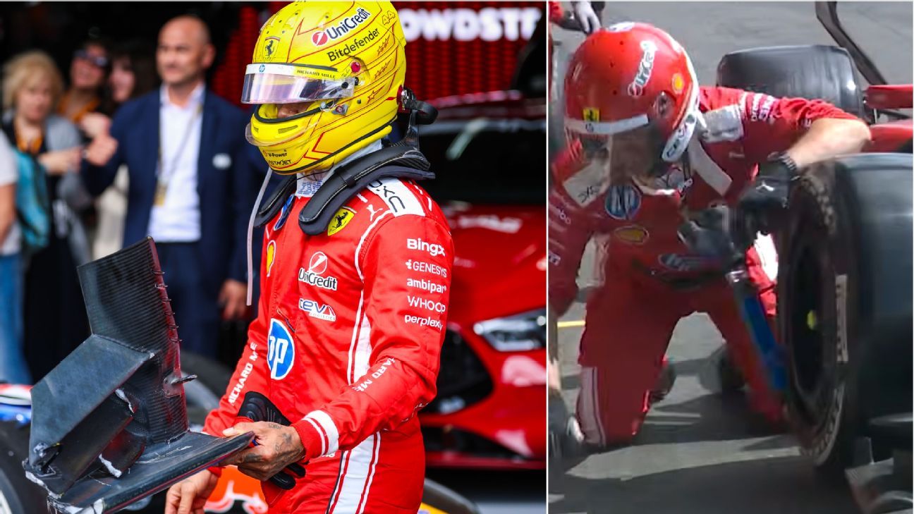 Lewis Hamilton's 'heart sank' after close call with mechanic during Belgian GP pit stop, Ferrari fined thumbnail