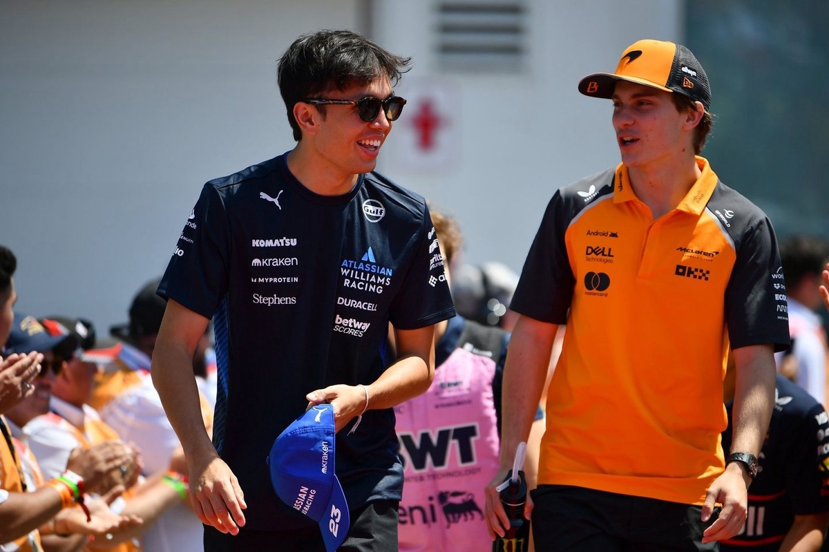 Oscar Piastri joins Alex Albon and Gabriel Bortoleto in viral karting session thumbnail