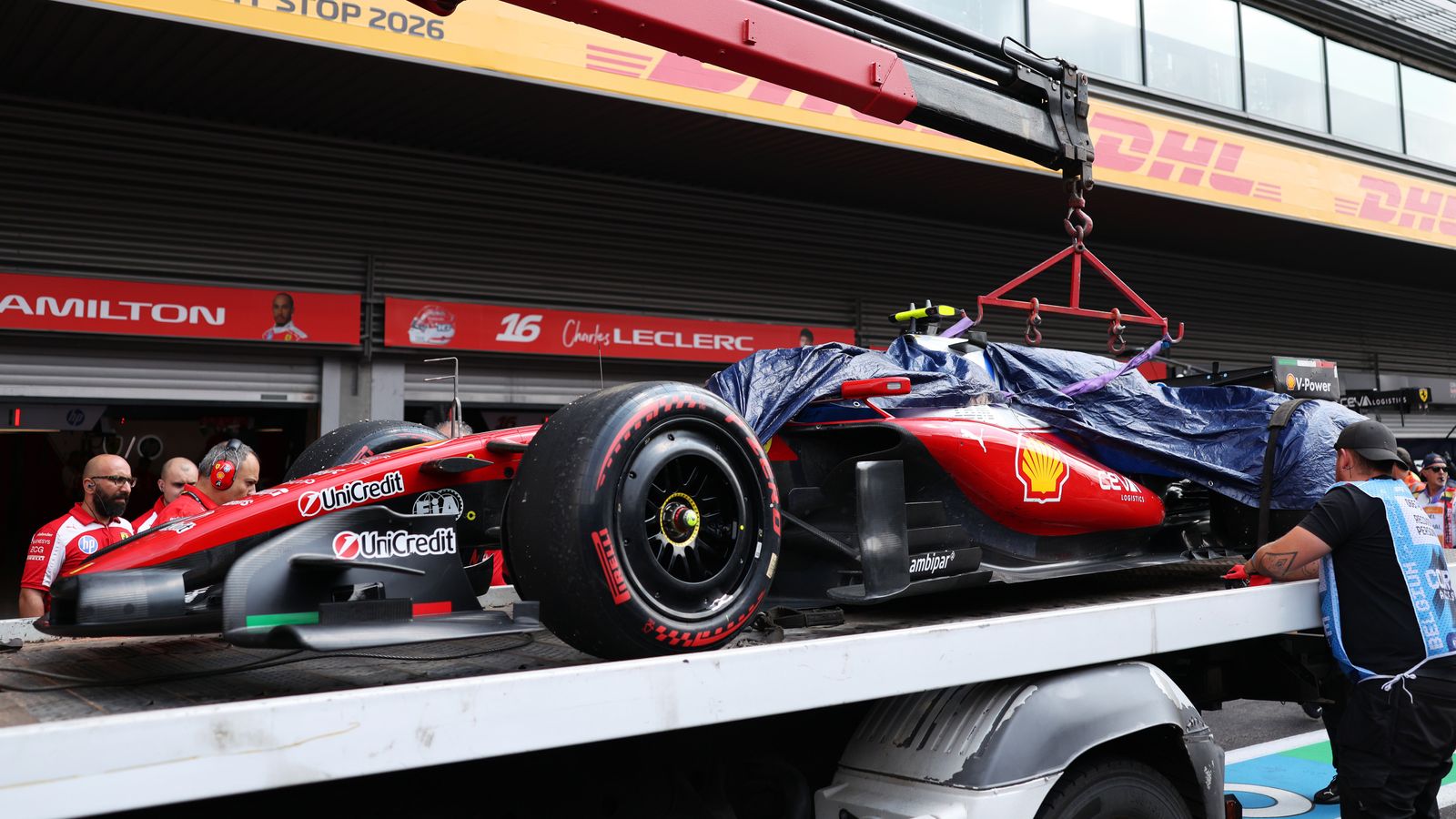 Belgian GP: Ferrari trying to fix Hamilton's car for qualifying after big crash LIVE! thumbnail