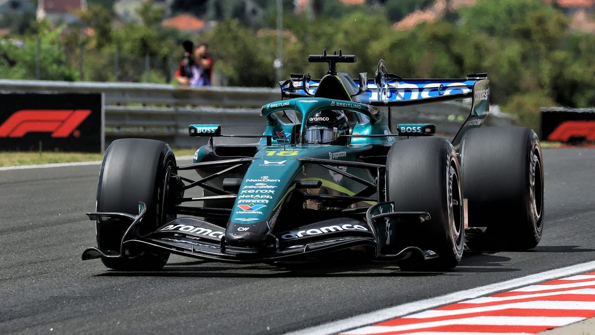 B-spec Aston Martin breaks down in F1 practice debut thumbnail