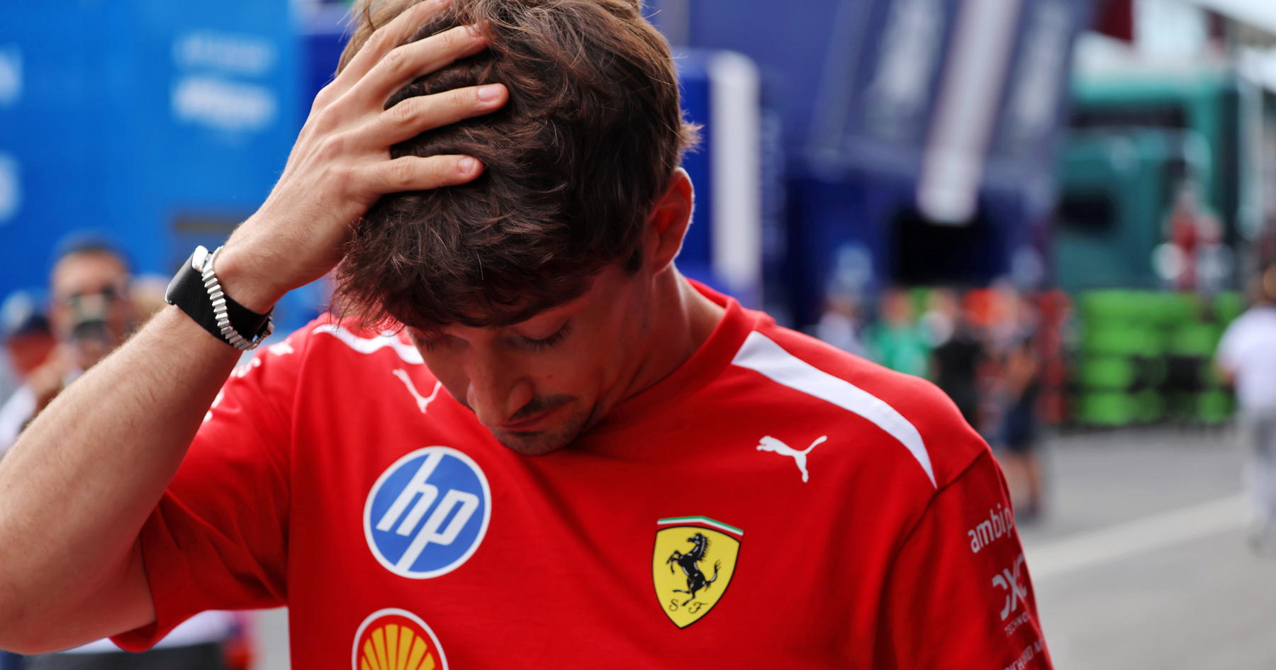 Charles Leclerc sets rapid Hungary benchmark but Ferrari stoppage raises concern thumbnail