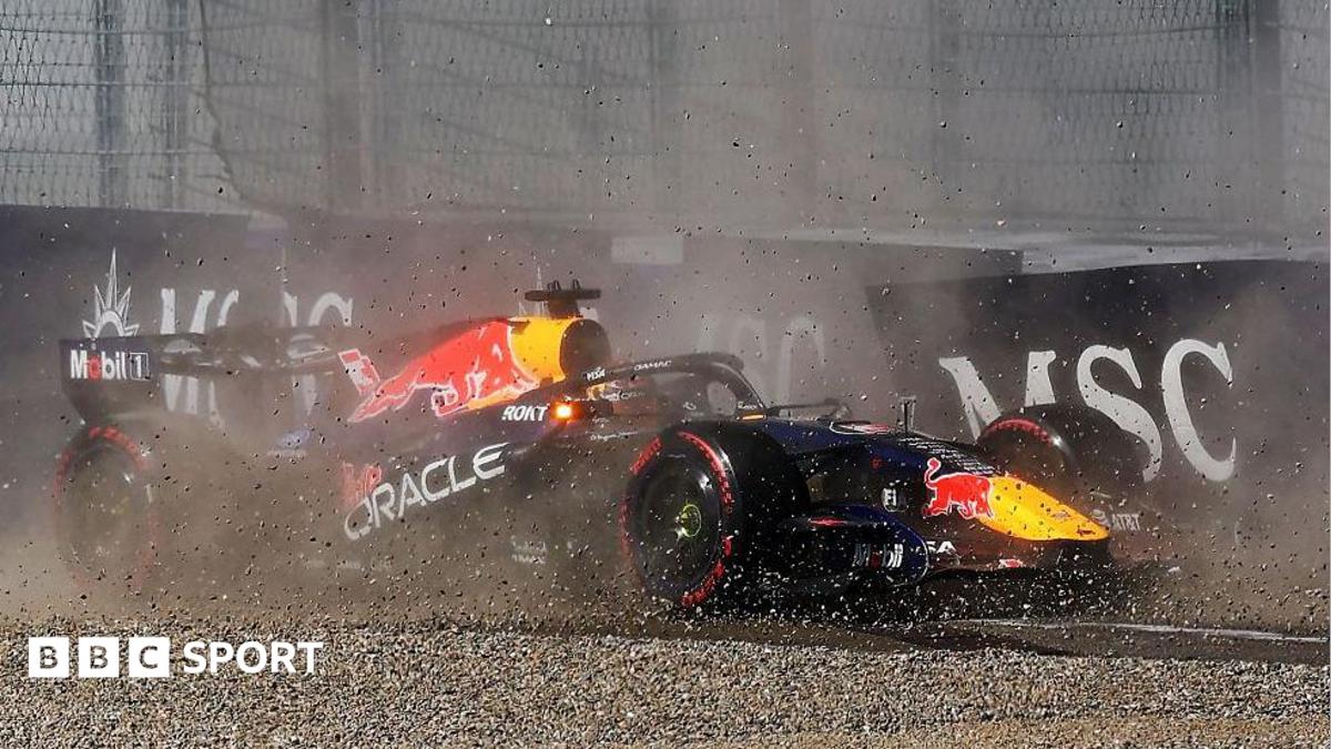 Red Bull to change wing after Verstappen crashes source thumbnail